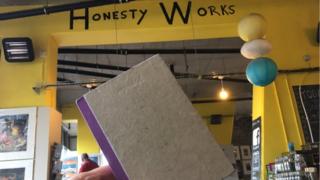 Chris Bennett tweeted a photo of the sketch book after it was returned