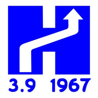 Logo de cambio de lado de la calle en Suecia.