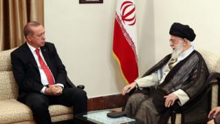رهبر ایران و اردوغان