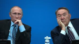 Путин и Назарбаев
