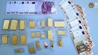 gold and cash found