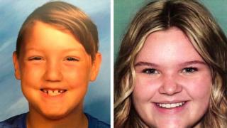 Joshua "J.J." Vallow, 7, left, and Tylee Ryan, 17