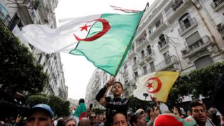 مظاهرة في عاصمة الجزائر، 13 آذار/مارس 2020