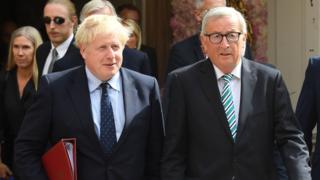 Boris Johnson and Jean-Claude Juncker