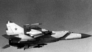Foto de um MiG-25