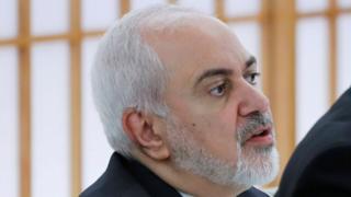 Iranian Foreign Minister Mohammad Javad Zarif is seen in Tokyo, Japan