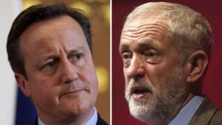 David Cameron and Jeremy Corbyn