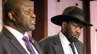Riek Machar and Salva Kiir