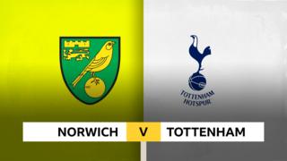 Norwich v Tottenham graphic 