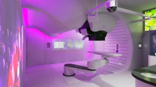 A proton therapy machine