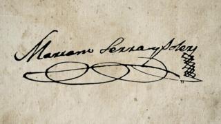 Firma de Mariano Serra