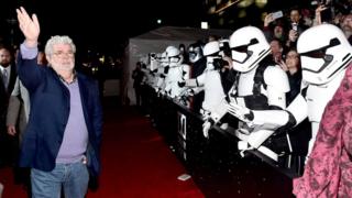 Director George Lucas attends the World Premiere of Â"Star Wars: