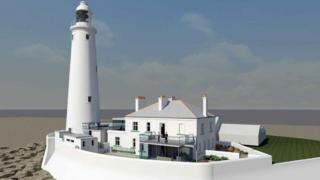 Artist's impression of the revamped Grade 11-listed lighthouse