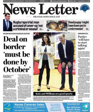 Front page of the News Letter on Friday