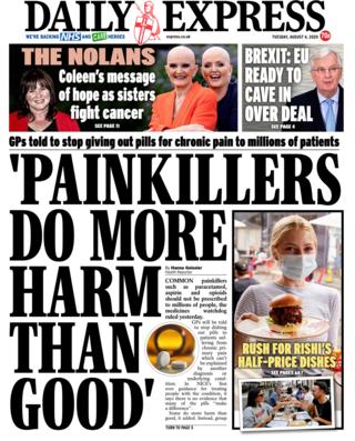 Daily Express front page