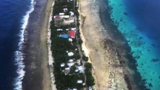 Аэрофотоснимок Фунафути, Тувалу, 15 августа 2018 г.