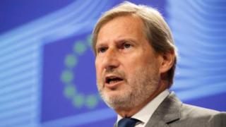 Avrupa Komisyonu'nun Genişleme Müzakerelerinden Sorumlu Üyesi Johannes Hahn,