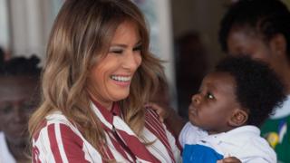 Melenia Trump na mtoto