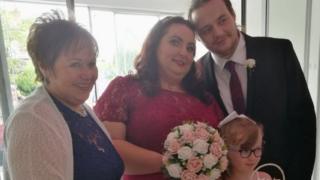 Gillian and Craig Kelly's wedding day at NI Hospice