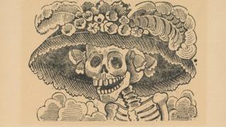 Imagen de La Calavera Garbancera por José Guadalupe Posada.