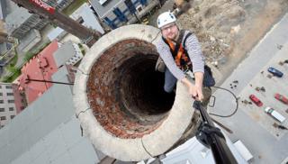 The top of the chimney in Zelezny Brod