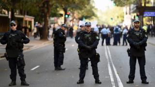 Australian police officers in Sydney. Photo: October 2015