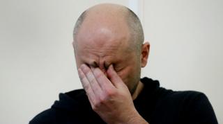 Arkady Babchenko en la rueda de prensa
