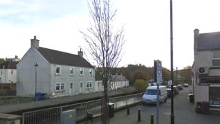 Burn at Cathcartson in Dalmellington
