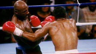 Hagler golpea a Leonard