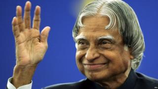 Indian President APJ Abdul Kalam during his visit to the European parliament in Strasbourg, France. Former president of India APJ Abdul Kalam died 27 July 2015