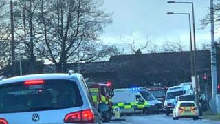 North Anderson Drive crash scene