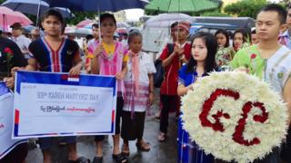 ကရင့်အာဇာနည်နေ့ ချီတက်ကြပုံ