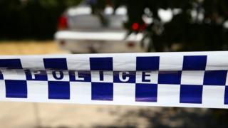 Police tape outside a house examined as part of the Claremont investigation in 2016