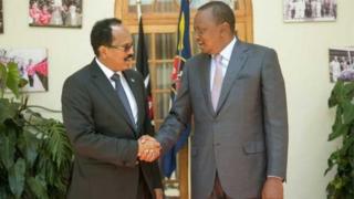 Madaxweyne Farmaajo iyo Madaxweyne Kenyatta