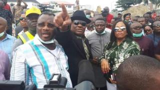 Wike n ṣe abẹwo si ile to wo