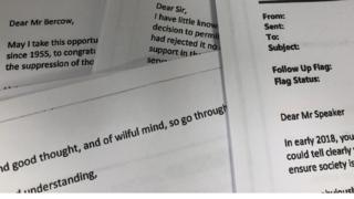 Bercow letter