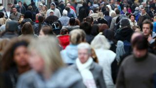 A crowd of people