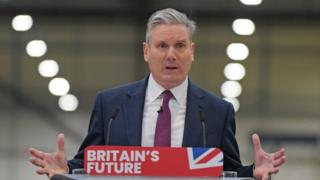 Labour leader Sir Keir Starmer gives a keynote speech marking the four-year anniversary of the 2019 election, at Silverstone Technology Park, near Milton Keynes, Buckinghamshire. Picture date: Tuesday December 12, 2023