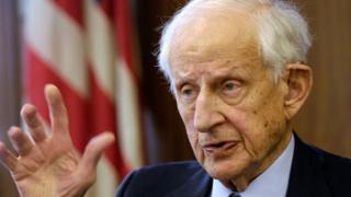 Manhattan District Attorney Robert Morgenthau speaks during an interview in his office in New York