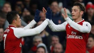 Alexis Sanchez and Mesut Ozil