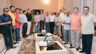 Negociadores del gobierno de Colombia y las FARC en La Habana