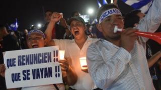 Protestas contra el gobierno de Daniel Ortega en Nicaragua