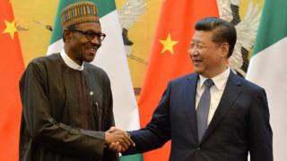 Aworan Aarẹ Buhari at Xi Jinping China