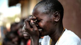 Umukobwa ari kw'ishure ryakira abakobwa bahunze kugenyerwa no kurongorwa bakiri bato, i Amudat mu buraruko bushira ubuseruko bwa Uganda, itariki 31/01/2018