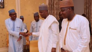 Buhari da Saraki da Dogara