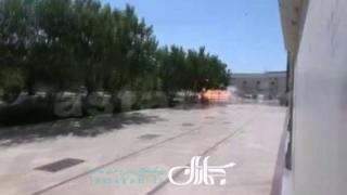لحظه انفجار در آرامگاه آیتالله خمینی