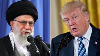 آیتالله علی خامنهای و دونالد ترامپ