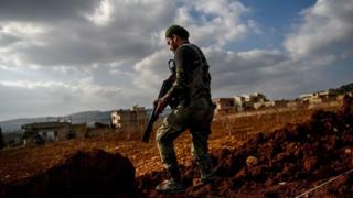 Türk Silahlı Kuvvetleri (TSK) ve Özgür Suriye Ordusu'nun (ÖSO) Afrin'e Zeytin Dalı Harekatı 16'ıncı gününde.