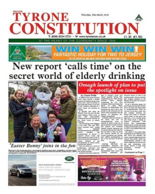 Front page of the Tyrone Constitution