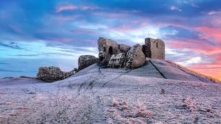 Duffus Castle, near Elgin in Moray